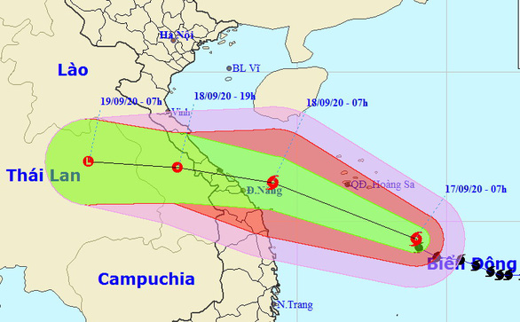 [-]Bão[-]"tăng[-]tốc'"hướng[-]vào[-]miền[-]Trung,[-]gió[-]giật[-]cấp[-]12